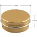 Zeoabsy 96-Piece 15ml Gold Aluminum Tin Set for Cosmetics Candles & Ointments - Includes 12 Spatulas - Buy Online on GoSupps.com