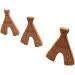 Wendysun 5pcs Cartoon Wood Teether: Natural Animal Tower Shape Baby Teething Toy - Buy Online on GoSupps.com