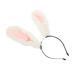 Didiseaon Animal Ear Headband Cosplay Party Costume Party Rabbit Hair Hoops Animal Hair Clips Rabbit Costume Headband Stuffed Bunny Rabbit Hair Pin Bunny Cosplay Headband White Plush