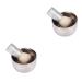 2nd shaving bowl and brush travel razor cream men shaving foam brush for men men's shaving brush shaving cup of shaving cup shell rustproof steel shave bowl set 9.3*5cmx2pcs as shown x 2 pieces