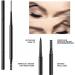  PiurUf Eyeliner 1 pc 2in1 Double-Ended Waterproof Eyebrow Pencil 1.5mm Natural Eyebrow No Makeup Black Black Pen Eyeliner Black (C) - Buy Online on GoSupps.com
