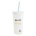 Kate Spade New York Bridal Insulated Tumbler with Reusable Straw, 20 Ounces, Miss to Mrs. (White)