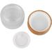 1PC 100ml/3.5oz Empty Translucent Frosted Glass Round Cream Jar with Wood Grain Lid Refillable Travel Makeup Cosmetic Face Lotion Cream Emulsion Container Bottle Storage Pot with Inner Linner - Buy Online on GoSupps.com