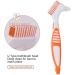 Chargenyang Denture Brush Dual Head Toothbrushes Hard Denture Cleaning Brush Denture Toothbrush Cleaning Brush False Teeth Brush Toothbrush(3PACK) - Buy Online on GoSupps.com