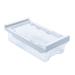 RORPOIR 1pc Refrigerator Storage Basket Clear Fridge Storage Container Fridge Food Keeper White re-usable