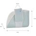 Mobiclinic Anti-Decubitus Heel Cushion - Adjustable Washable Pressure Relief Pillow for Left Elbow & Heel - European Brand - White - Buy Online on GoSupps.com