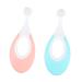 Minkissy 2st Children's toothbrush infant toothbrush toothbrush with soft bristle babyteeth toothbrushes for children toothbrush brass toothbrush toddler toothbrush pearl mutton