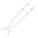 Glasses replacement bars iron frame repair glass accessories 1 pair of metal replacement bars temples rhinestone lens legs for borderless glasses pink