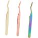Angoily 2pcs Eyelash Nipper & Extension Applicator Tool | Small Mirrors for Crafts | Best Clip for False Eyelashes & Lash Extensions - 11.3x1cm - Buy Online on GoSupps.com