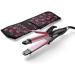 2 in 1 Travel Curling Flat Iron - Dual Voltage Mini Hair Straightener/Curler 1 Inch Ceramic Plate (Gold) - Buy Online on GoSupps.com