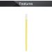 Utoolmart Makeup Disposable Lip Plastic Cement Brush Wands Applicator Lip Gloss Tools Lipstick Applicator Wands Yellow 50pcs - Buy Online on GoSupps.com