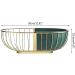Fruit Bowl Wrought Iron Fruit Basket Metal Wire Hollow Out Drain Bowl Snacks Storage Dish Stand for Living Room Kitchen Fruit Plate (Color : Green) (Green) - Buy Online on GoSupps.com