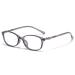 Qinzhenz trendy reading glasses anti-blue light computer readers anti-UV flat light lights presbyopia glasses for women and men (color: gray size: +100) +100 gray