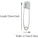 HAHIYO 52mm Plastic Head Cloth Pins - 50 PCS Stainless Steel Diaper Pins for Socks, Towels, Bed Sheets - White - Buy Online on GoSupps.com