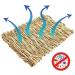 3 Pack Natural Straw Grass Mat for Rabbits and Small Animals - Ideal Resting Bedding for Guinea Pig, Parrot, Chinchilla, Hamster, Rat - Woven Hay Mat for Cage - Buy Online on GoSupps.com