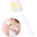 Healifty Double-Sided Back Brush 2pcs - White Bath Scrubber with Massage Handle - Buy Online on GoSupps.com