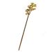 Lurrose Womens Hair Accessories Pearl Flower Hair Stick Chinese Hair Chopsticks Hair Pin Updo Chignon Pin Hair Styling Hair Making Accessories for Women Golden Chinese Hair Sticks