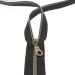 5 Yards Metallic Nylon Coil Zippers with Antique Brass Teeth and Pulls Sliders - DIY Sewing Crafts - SHUNLI Antique Brass-Black - Buy Online on GoSupps.com