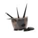 Hemobllo Kit De Coloration Capillaire 5 Pi ces Noir Bol De Teinture Peigne Brosse Cache-oreilles Outils De Teinture Capillaire Domicile Pour Salon Professionnel Et Usage Maison