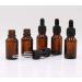 3 Pcs Empty Refillable Amber Glass Graduated Dropper Bottle Essential Oil Cosmetics Elite Fluid Container Jar Pot Holder with Glass Pipette Dropper (15ml/0.5oz) - Buy Online on GoSupps.com