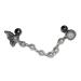 Fashionable Ear Studs Ear Pins Ear Piercing Jewelry Ear Bone Nail Chain Ear Stud Alloy Material Gift for Girls and Women