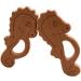 Wendysun 5pcs Cartoon Wood Teether - Natural Animal Hippocampus Shape Baby Teething Toy - Buy Online on GoSupps.com