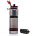 WATER TO GO Water Purifier Filter Bottle - Perfect for Hiking Camping Travel and Survival 25 Fluid Ounce (75cl) Grey with Red