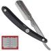 Buy Parker SRB Replaceable Blade Straight Edge Barber Razor Shave Set - Pure Badger Brush Chrome Stand & 100 Blades for Smooth Shaving - Buy Online on GoSupps.com
