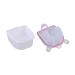 Milageto Nail Soaking Bowl Gel Polish Powder Remover Thickened Manicure Bowl Nail Art Tool for Salon Nails Spa Pink