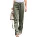 KANGMOON Women's Summer Boho Tie Waist Pants - Army Green 4X-Large - Buy Online on GoSupps.com