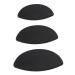 NOLITOY 6 pcs Crease Shadow Portable Eye Black Gel Silica Draw Stamp Tool Makeup Practical Seal Silicone 5*2.5cm Black