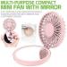 Cellet Portable Mini Fan with Compact Mirror - USB Rechargeable, 3 Speed Cosmetic Beauty Cooling Fan - Buy Online on GoSupps.com