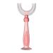 Cartoon handheld 360 U-shaped baby toothbrush soft silicone toothbrush children tooth cleaner care cleaning tool baby toddler toddler silicone