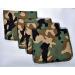 1 Ply 12x12 Inches Set of 4 Printed Flannel Paperless Towels Camouflage