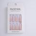 Xerling 24Pcs Glitter Press-On Nails | Gradient Coffin Ballerina Nail Tips | Full Cover False Nails for Women | International Shipping Available - Buy Online on GoSupps.com