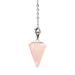 Pendulum made of natural gemstones for fortune telling Fortune telling pointed with chain