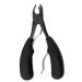 Ipetboom 1pc Double Spring Nail Double Spring Nail Clipper Ergonomic Nail Clipper Black Nail Clipper Nail Clippers Nail Stainless Steel Eagle Mouth Pliers