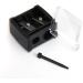 Precision Cosmetic Pencil Sharpener for Eyebrow Eyeliner 2 Holes Black - Buy Online on GoSupps.com