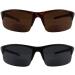 Wrap Around Bifocal Sunglasses for Men & Women - 2 Pairs Outdoor Sports Sun Reading Glasses | 2.5x Black & Tortoise - Buy Online on GoSupps.com