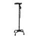 Quadruple Walking Stick Mobility Balancing Aid for Men and Women Lightweight Walking Stick with LED Flashlight Sturdy Four-Prong Aluminum Crutch for Elderly Vision