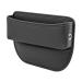 Storage box for car seats Autositz Gap Organizer Storage Box Auto Center Console Auto accessories front Side pocket car seat leather storage bag for little things cell phones (black)