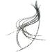 White Grizzly Stripe Feather Hair Extensions - Set of 10 Feathers - Buy Online on GoSupps.com