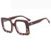Qinzhenz oversized HD anti-eyes pollution square reading glasses anti-blue light computer reading glasses flat light mirror (color: C7 size: +200) +200 C7