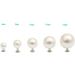 AKOAK 100 Set 6.0mm Pearl Rivet Half Hole Studs for DIY Accessories - Perfect for Hats, Shoes, Clothes, Bags, Skirts, and Bridal Veils - Buy Online on GoSupps.com