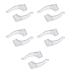Anti -slip glasses brake 5 pairs anti -slip brick bricks Set Earring Silicone Hook for glasses - silicone anti -slip covers for glasses leg grip glasses sunglasses holders (transparent)