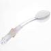 Kosmetex Bath Brush & Soap Sponge - Transparent White Robust Plastic Sauna Brush with Long Handle - Buy Online on GoSupps.com