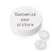 Adjust travel contact lenses with mirror cute contact lens tank mini box tank portable contact lens case travel set contact lens-storage case with L and R-caps