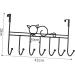 PRETYZOOM College Essentials 7 Door Hook s Woodsy Decor Hangers for Clothes Towel Hook Iron Hook Shelf Hanging Office 42X22CM Black - Buy Online on GoSupps.com
