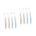 Healvian 8 STK Ultrafine soft toothbrush micro-nano toothbrush hard infant toothbrush children's travel toothbrush adolescents toothbrush adult baby the daily requirements