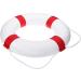 Life Preserver Ring 20.5 in  Pool Life Ring Foam Buoys-Ring Buoy with RopeTape Red - Buy Online on GoSupps.com